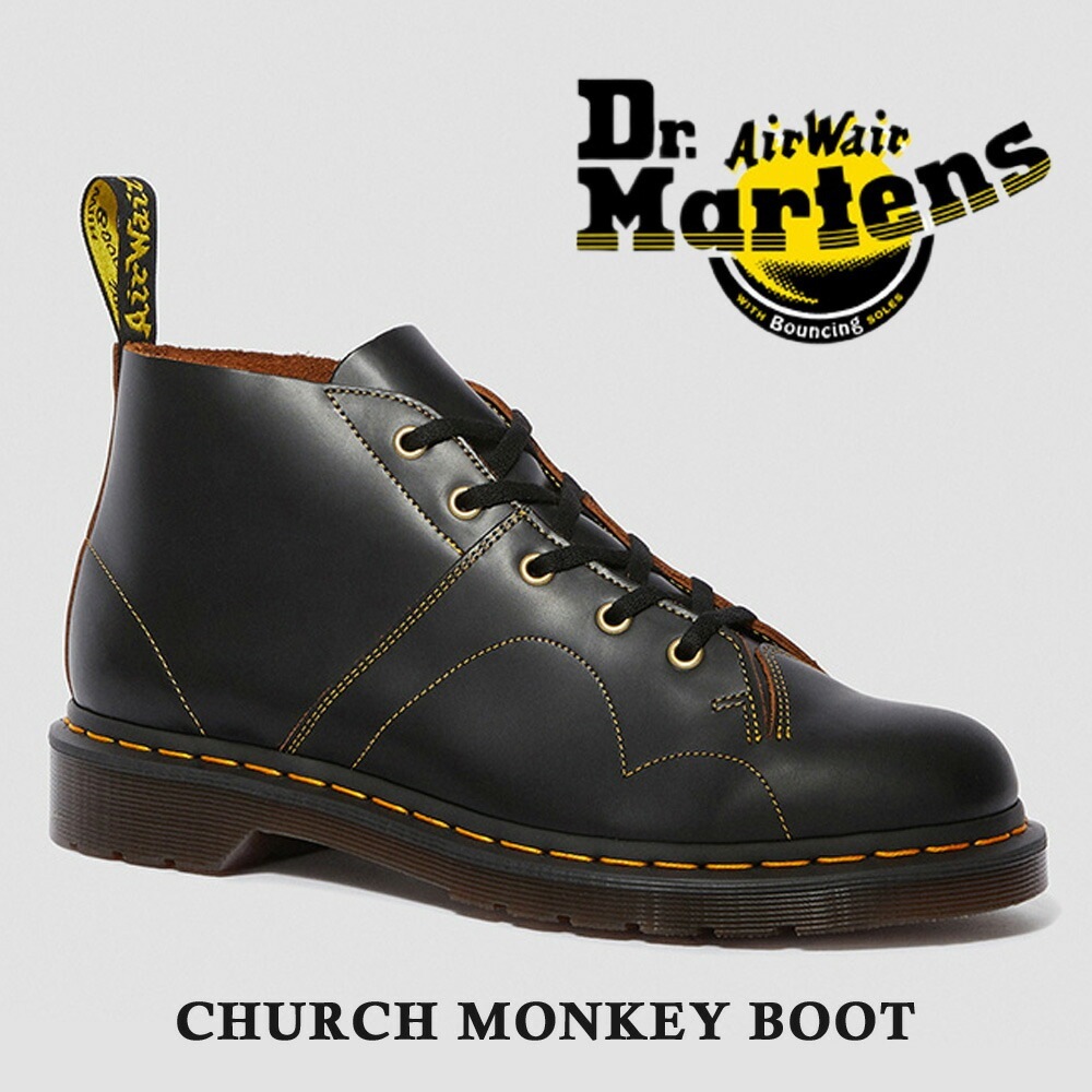 ドクターマーチン 国内正規販売代理店 ブーツ レディース メンズ CHURCH MONKEY BOOT チャーチ モンキー ブーツ Dr.Martens 16054001