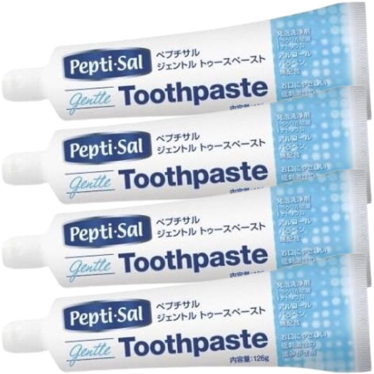 4個セット T&K ペプチサル ジェントル トゥースペースト 126g 低刺激性 発泡洗浄剤無配合