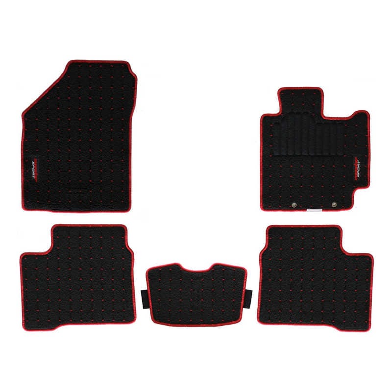 MONSTERSPORT　フロアマット スイフトスポーツ［ZC33S］/スイフト［ZC13S/ZC43S/ZC53S/ZD53S/ZC83S/ZD83S］用 ブラック×レッド　894550-7600M