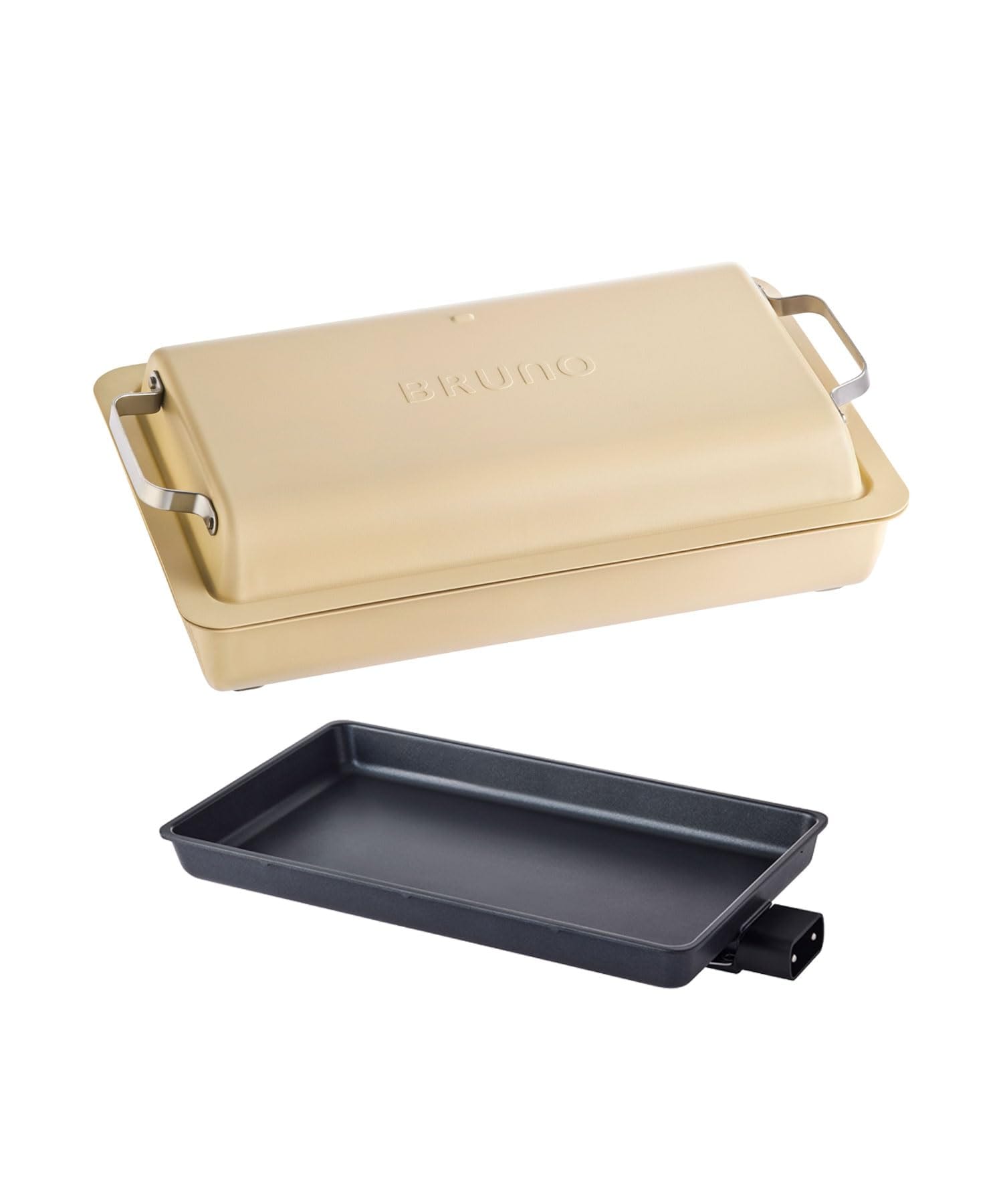 BRUNO ブルーノ フラット ホットプレート 大型 丸洗い 高火力 最高250℃ ムラなく加熱 おしゃれ サンドベージュ BOE130-SABE