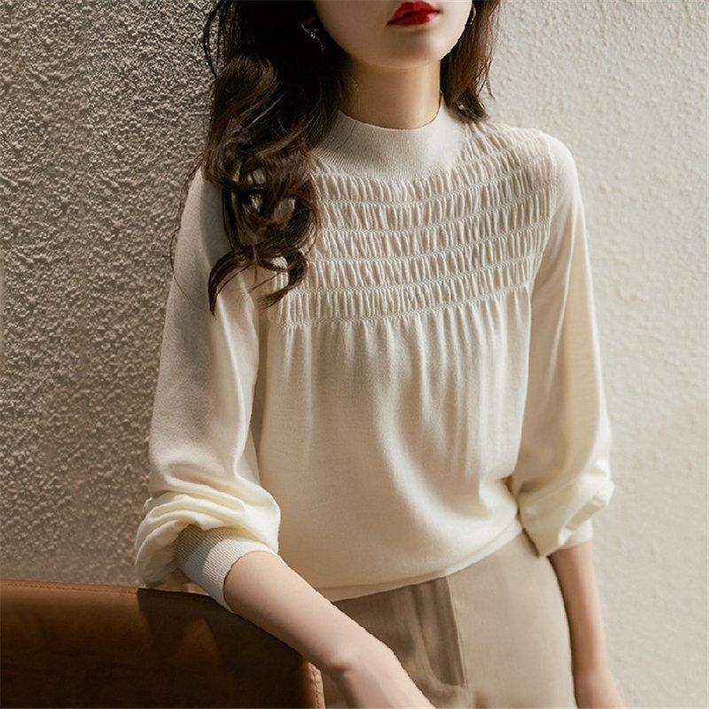 長袖 tシャツ レディース 防寒インナー Tシャツ トップス プルオーバー 秋冬 ロング丈 ロングシャツ カットソー 体型カバー 冬服 インナー おしゃれ