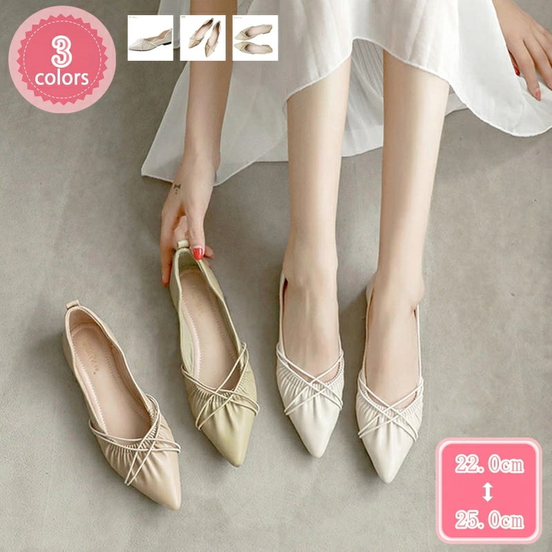 777円OFFクーポン ぺたんこ パンプス レディース フラット オフィス ローヒール 走れるパンプス ポインテッドトゥ 痛くない 疲れない 美脚パンプス 柔らかい 歩きやすい フラットシューズ 大き