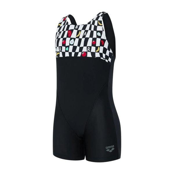 女の子 フィエスタ 3部 ハーフボディ Uバック (A5SG1GL08_BLK)