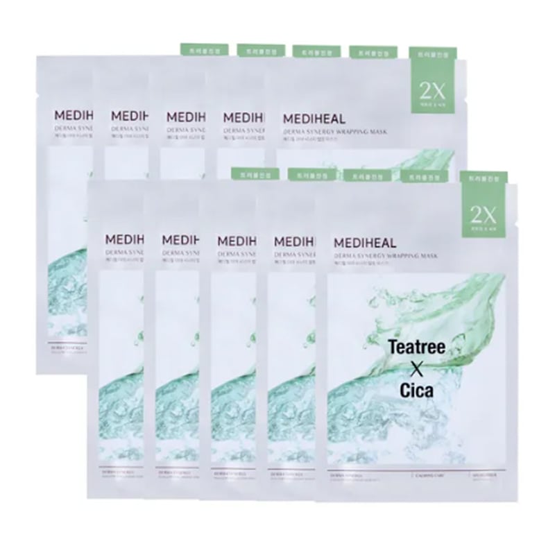 [20枚] ダーマ シナジー ラッピング マスク トラブル鎮静 20枚 / 韓国コスメ