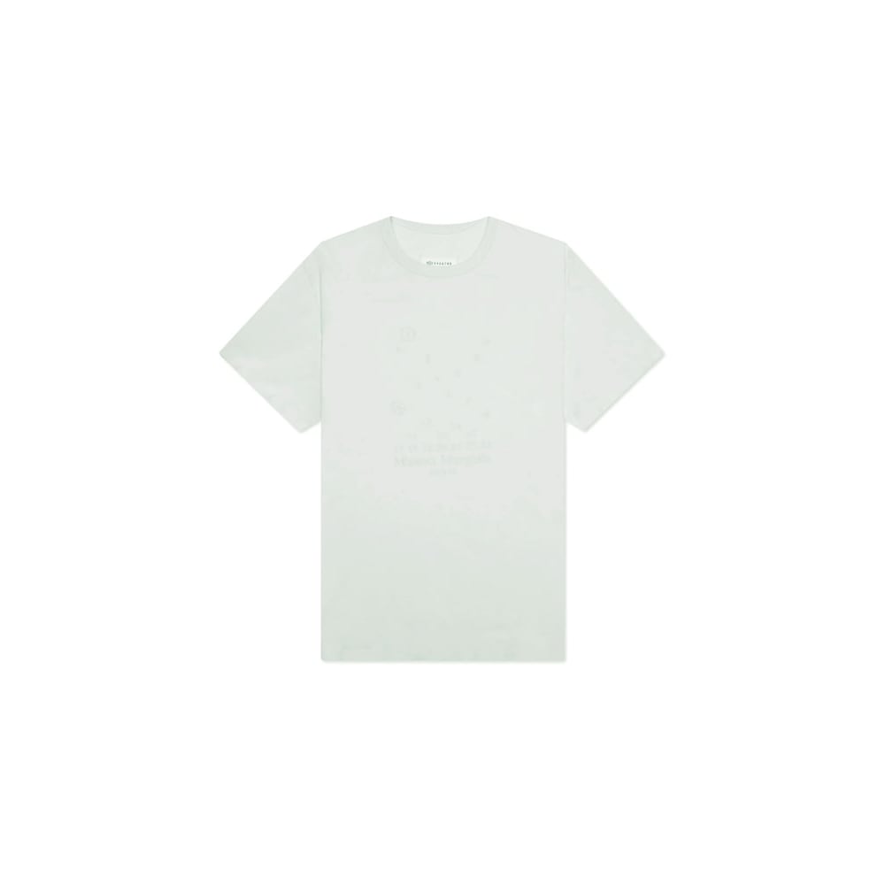 メゾンマルジェラロゴ刺繍バックステッチ T シャツライトグリーンリリー S50GC0684 S22816 729 PCL5008436377