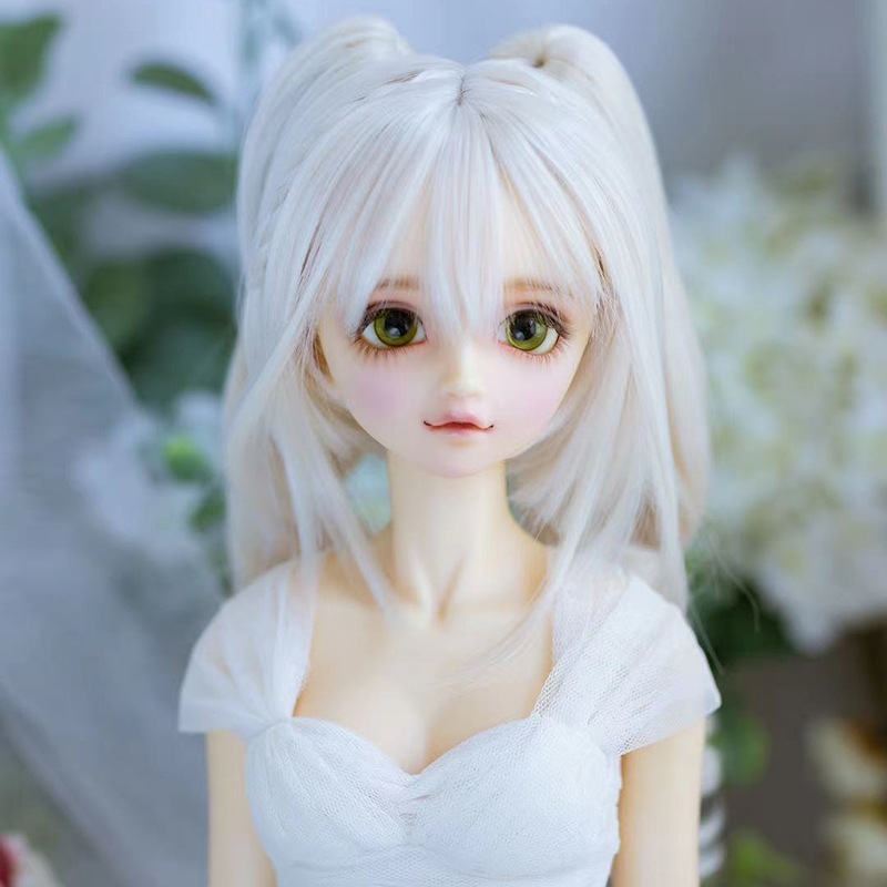 BJDドールウィッグ 二次元ツインテール 9色展開 パーマ 高温糸 SD/MSD/幼SDサイズ人形用ウィッグ