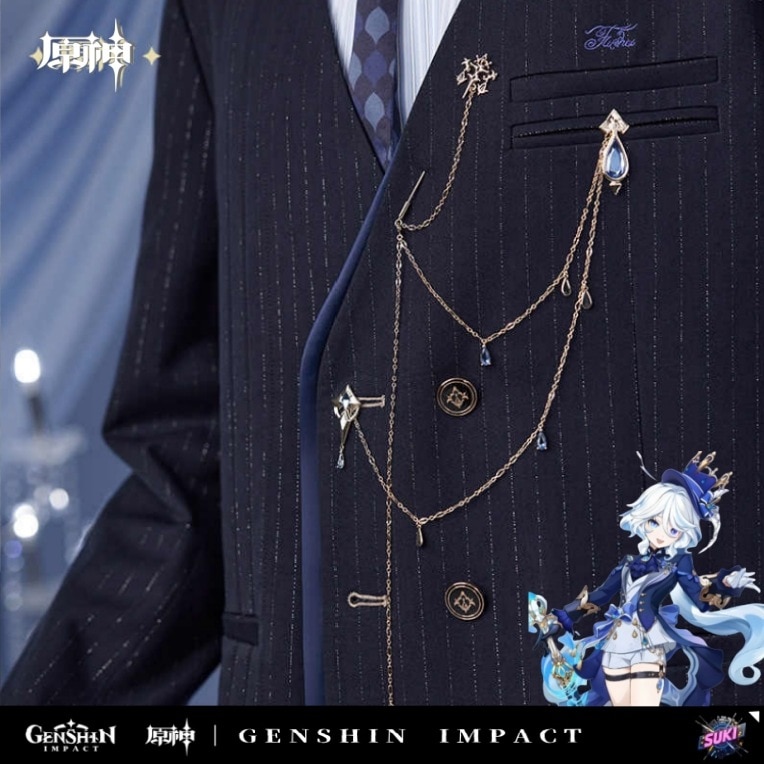 【プロ品質を極める!】原神 グッズ / フリーナ インプレッションシリーズ / ブローチ / Genshin Impact Furina 芙宁娜 げんしん コスプレ