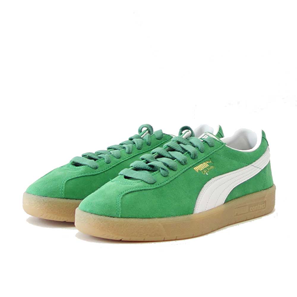デルフィン OG DEBOSS 38912802 アマゾングリーン／ホワイト（メンズ）スエードレザー ローカット スニーカー ウォーキング