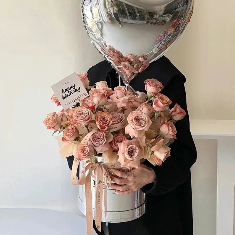 贈り物に必要不滅の花バラ造花ハグバケットブーケギフト彼女と親友への誕生日プレゼント母の日バレンタインデー