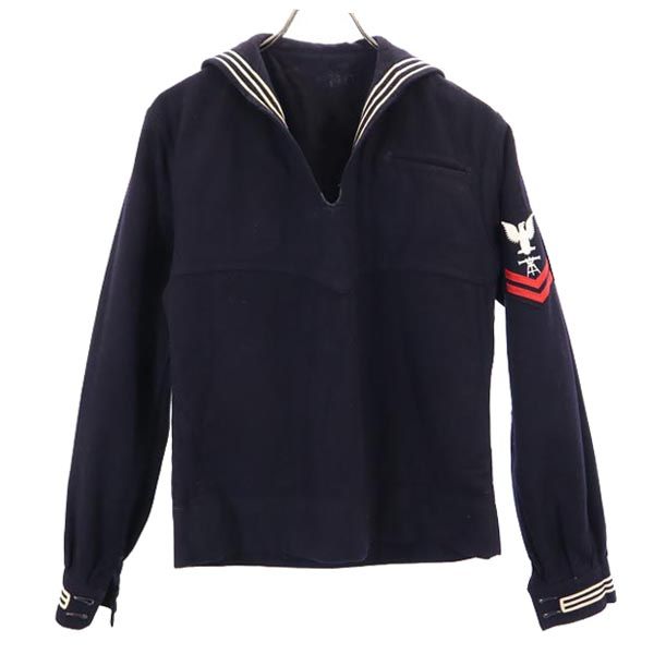ネイバルクロージングファクトリー 60s ウール セーラー US NAVY アメリカ海軍 長袖 ミリタリーシャツ ネイビー NAVAL CLOTHING FACTORY ヴィンテージ メンズ