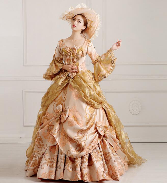 【目玉商品～超人気】貴族ドレス 華やか お姫様ドレス 宮廷 ロングドレス 舞踏会 ステージ 舞台 演出服 ジュリエット 文化祭 ハロウィン 演劇 オペラ声楽 撮影 ワンピース貴婦人 パーティードレス