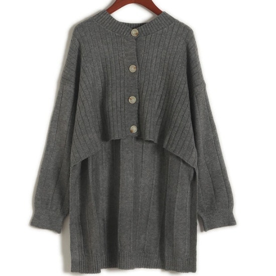 カーディガン レディース トップス ニットカーディガン Vネック シングルブレストフロントボタン ミディアム丈 ルーズ シンプル 大人可愛い 無地 グレー ベージュ ブラック ピンク ネイビー デート