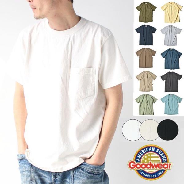 ソーズカンパニー 厚手 ポケット メンズ Tシャツ 大きいサイズ 無地 グッドウエア アメリカ製