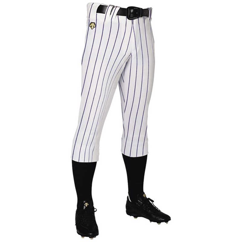 デサント　DESCENTE ショートフィットパンツ Sホワイト×ネイビー S DB6014PB 【返品交換不可】　DB6014PB_25SS