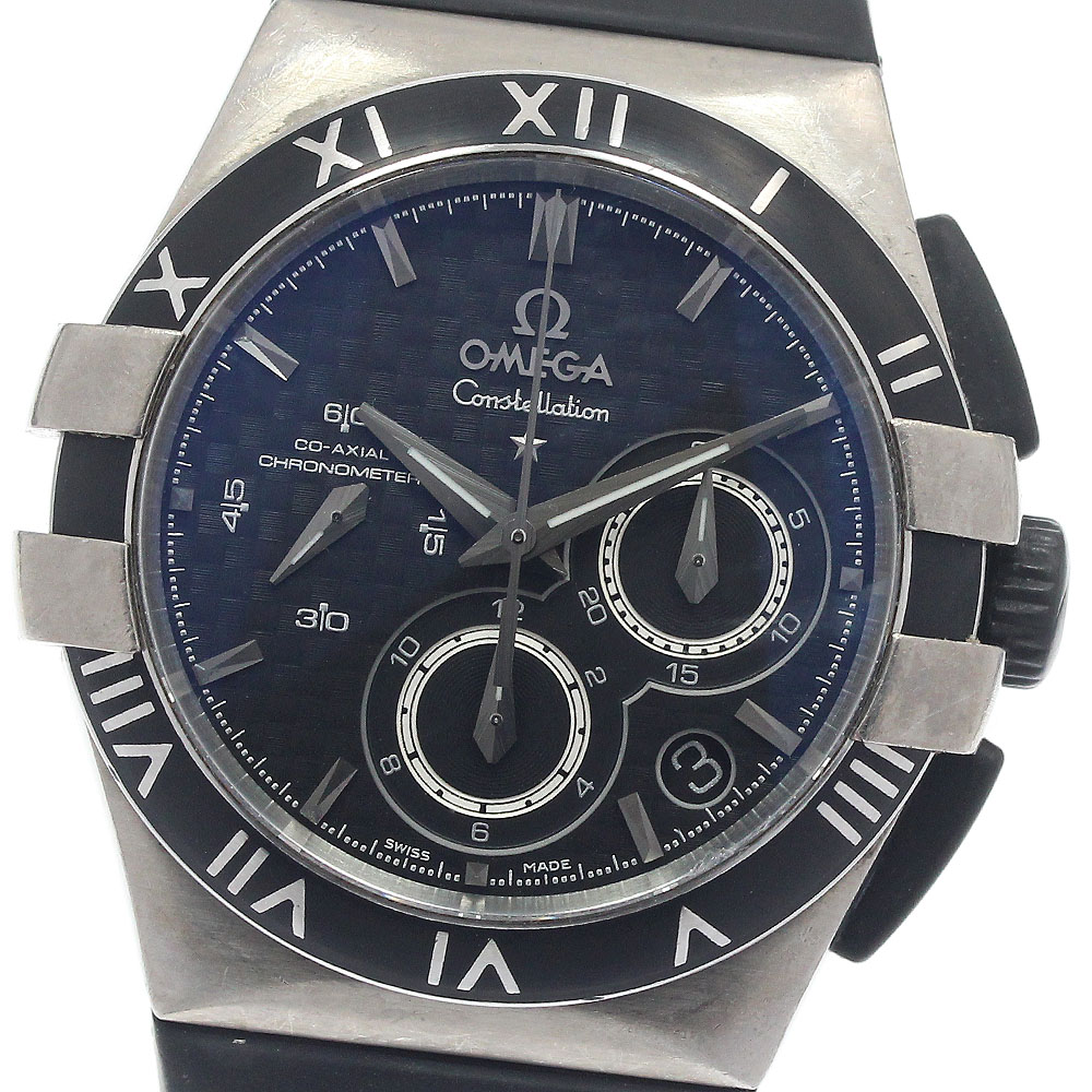 オメガ OMEGA 121.92.35.50.01.001 コンステレーション ダブルイーグル クロノグラフ 自動巻き レディース _949683【中古】