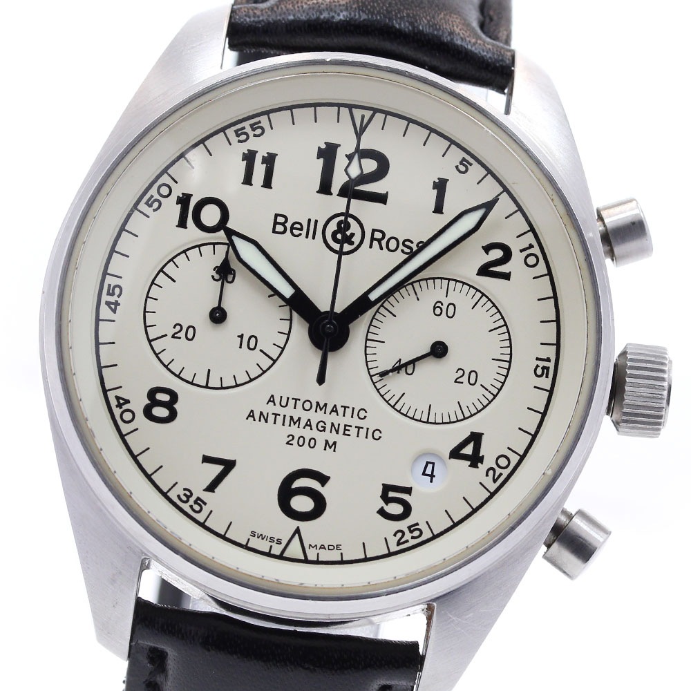 ベル＆ロス Bell＆Ross 126.A デイト クロノグラフ 自動巻き メンズ _838694【中古】