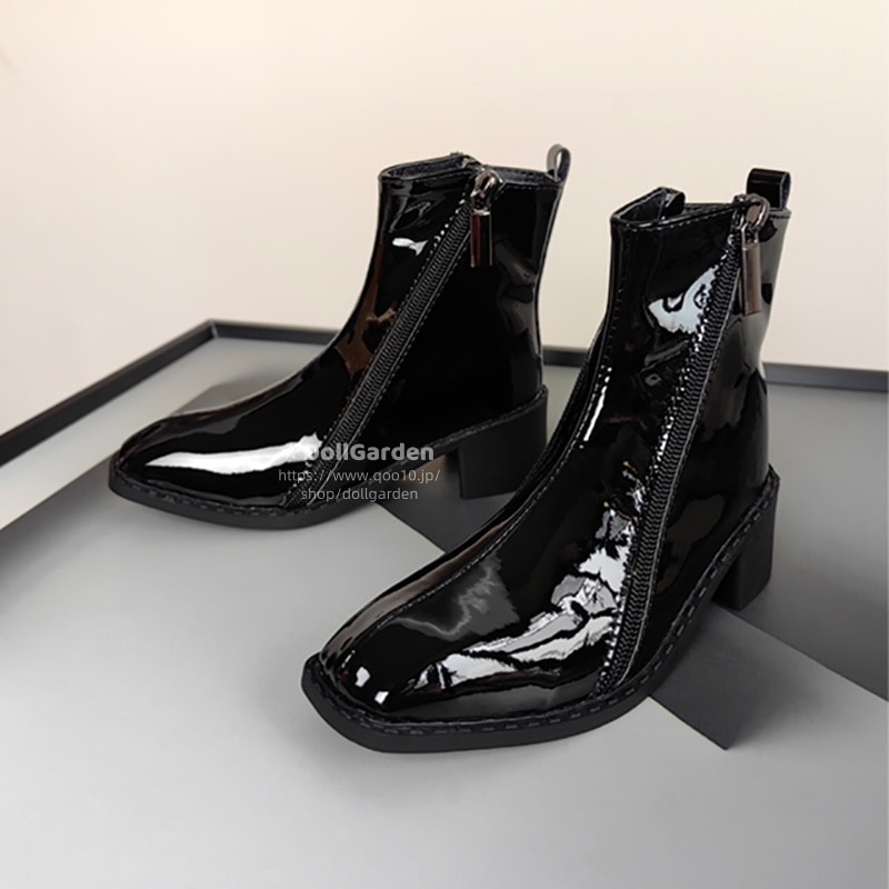 1/4 75 BJD ドール靴 ブーツ 皮革靴 ブラック ホワイト シューズ MSD/ID75/DZ75/UF75サイズ球体関節人形用お靴 ドールウェア