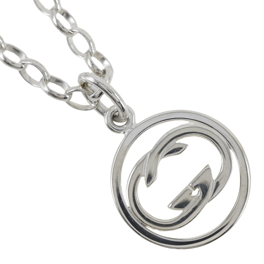 ドッピアG ダブルG ネックレス シルバー925 約14.4g ユニセックス 中古品 A-ランク
