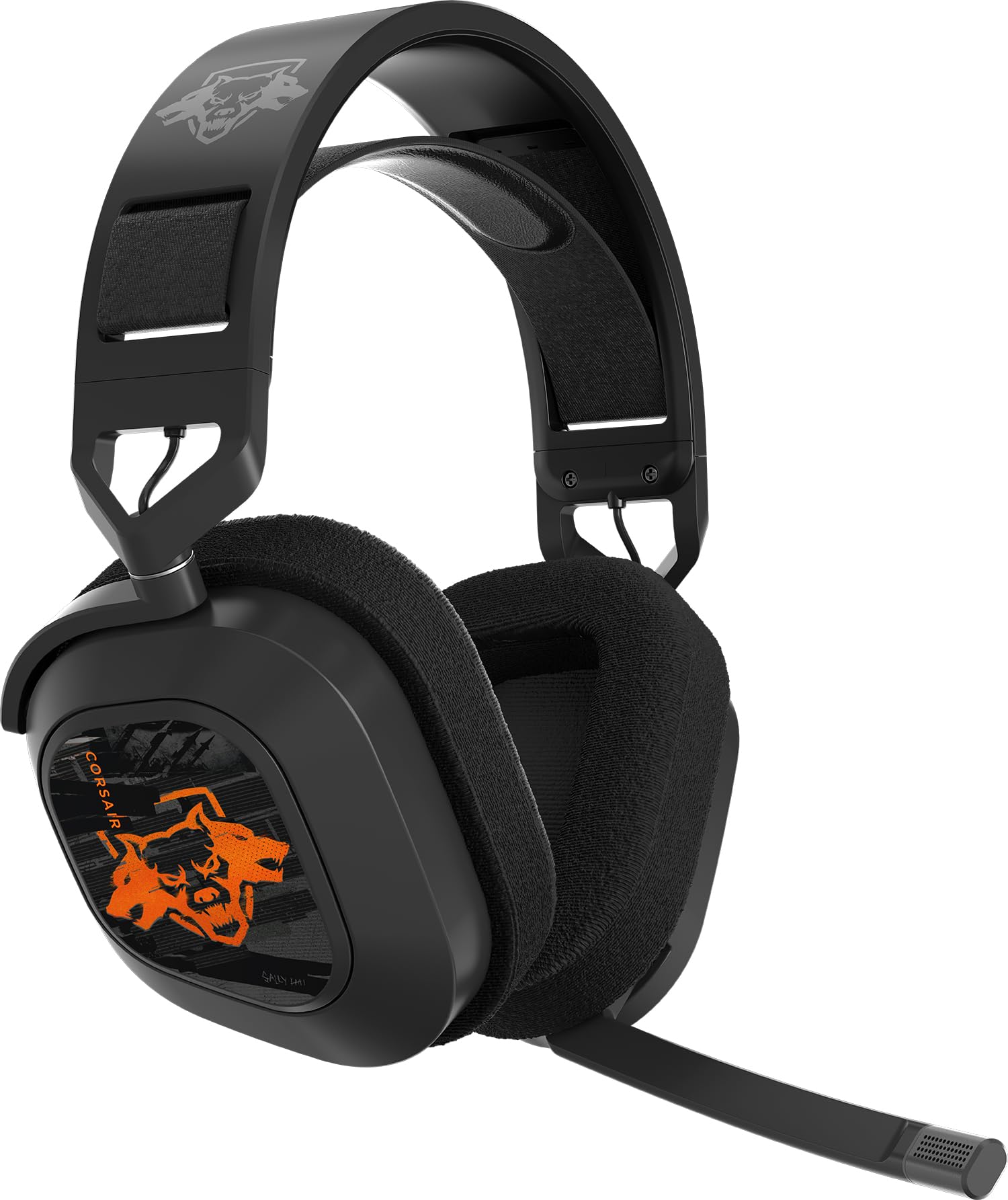 Qoo10最安値挑戦 CORSAIR コルセア HS80 RGB WL ワイヤレス プレミアムゲーミングヘッドセット - Call of Duty: Black Ops 6スペシャルエディション PC
