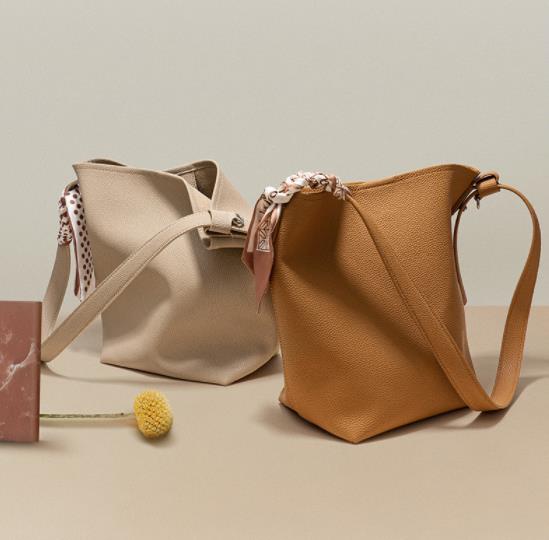 2022 レザー ショルダー バケットバッグ カジュアル 大容量 クロスボディ レディースバッグ 5,355円