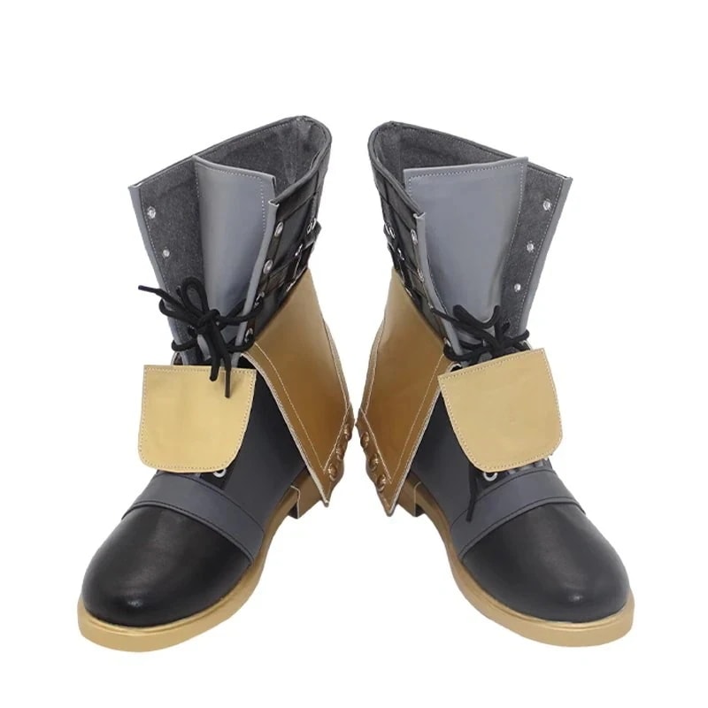 コスプレ靴フレミネ原神Genshinげんしんブーツ下駄シューズ長靴コスプレクリスマスハロウィン