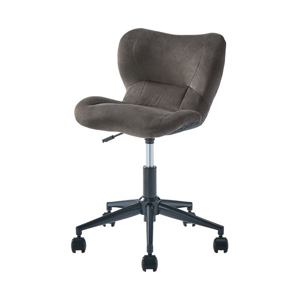 （まとめ）ドウシシャ スリムフィットチェア ブラウン SFC-BR 1脚 （お客様組立） [x2セット]