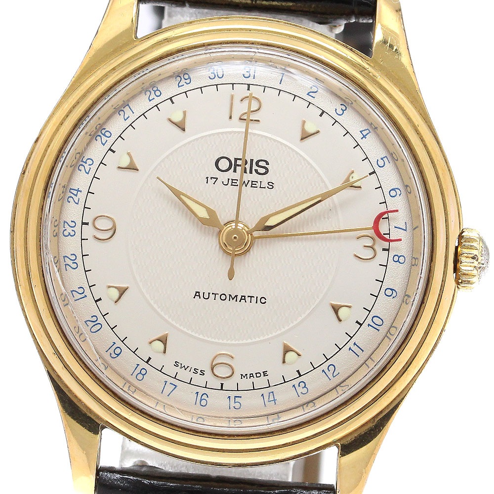 訳あり オリス ORIS 7403 ポインターデイト 自動巻き メンズ _914169【中古】