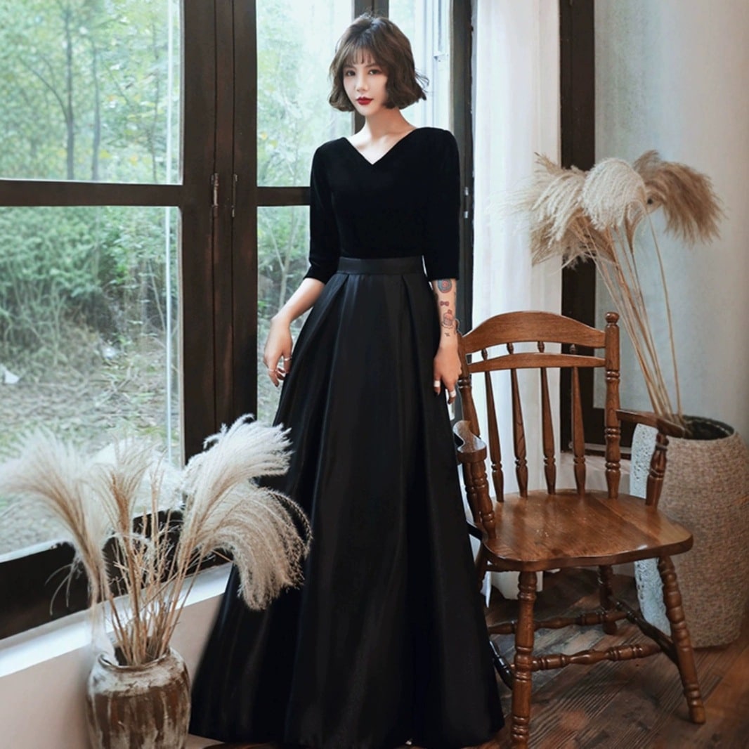 【2枚購入で 3oo円OFF】バンケットドレス2025ハイエンド気質パフォーマンスバンケットホストドレススプリング女性