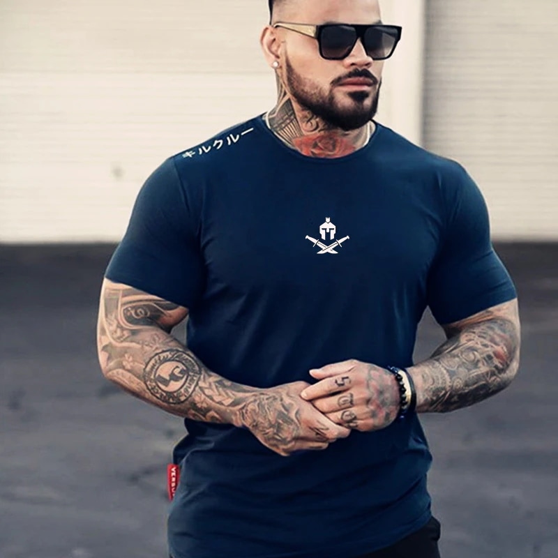 【超お得1つ買うと10個もらえる】メガ割おしゃれヨガウェア 夏の準備! スポーツとレジャー タイトな筋肉 メンズ アウトドア ランニング フィットネス トレーニング 弾性 薄い部分 スリム ラウンドネ