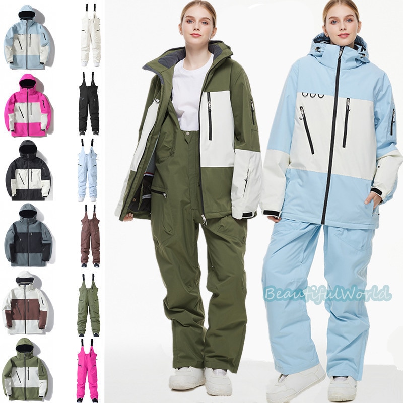 スノーボードウェア 上下 スキーウェア 上下セット メンズ レディース スノボウェア ジャケット パンツ 男女兼用 スノーウェア 撥水 防風 保温 雪遊び