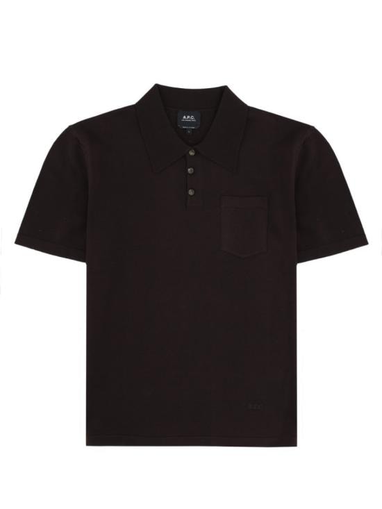 A.P.C. Men Polo Shirts COHNW H23478 CAA Black