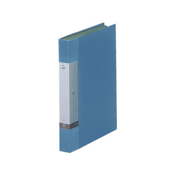 リクエスト クリヤーブック A4タテ 40ポケット 水色 10冊 リヒトラブ G3202-14