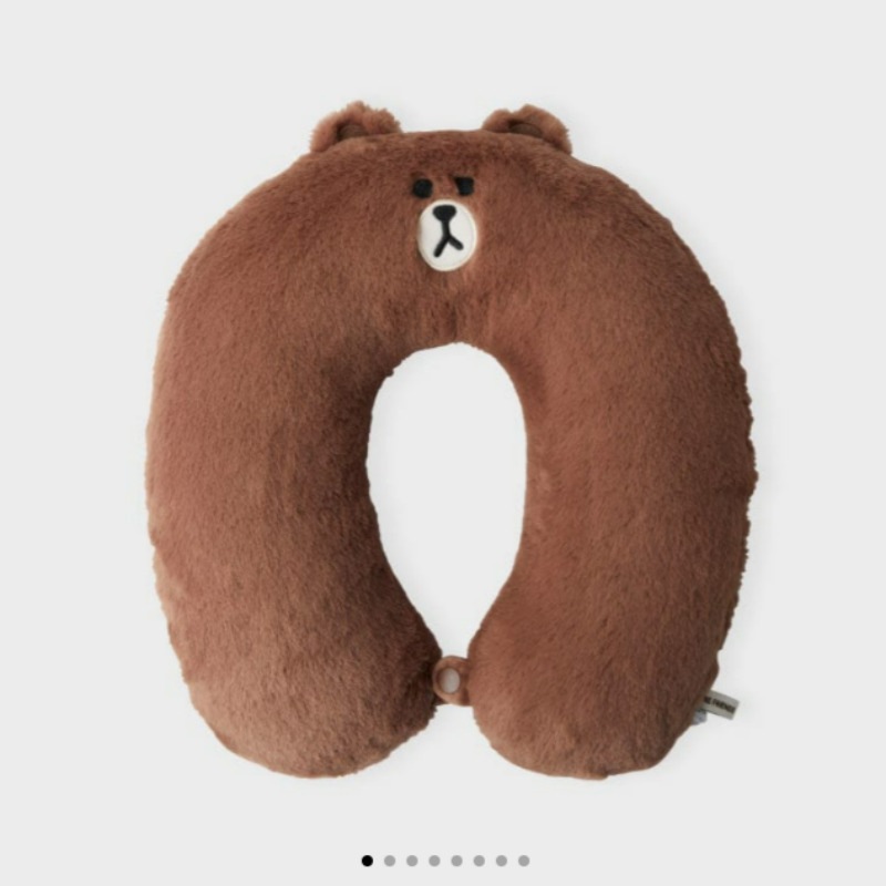 ブラウン ネック クッション