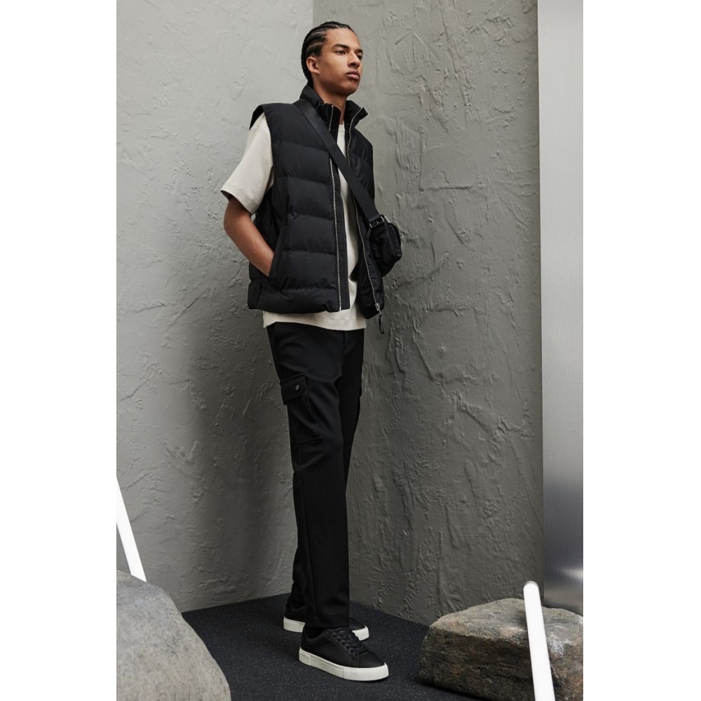 H&M カーゴパンツスリムフィットブラック