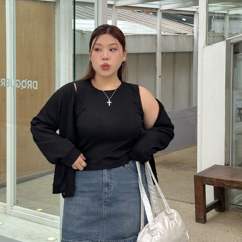 [イーブレットバイジェイスタイル] イーブレットラビヤベーシックカーディガン Jスタイル