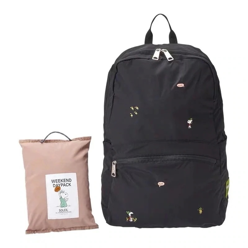【20点セット】【急速出荷】売れ かわいいリュックスヌーピー超軽量折りたたみ刺繍小中型ランドセル旅行大容量ショルダー