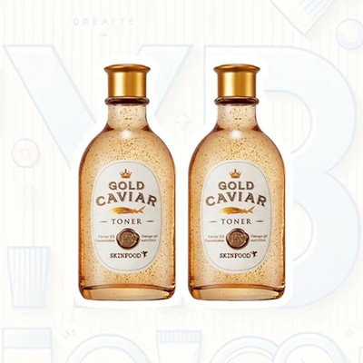 スキンフード ゴールドキャビア セット スキンフード SKINFOOD ゴールドキャビア コラーゲンプラス アンプル