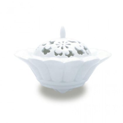 日本香堂 香炉 白磁 華香炉 有田焼 79166