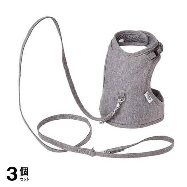 アドメイトラパン うさぎ用 ラパンウォークハーネス Sサイズ 1組入 (グレー) 3個セット