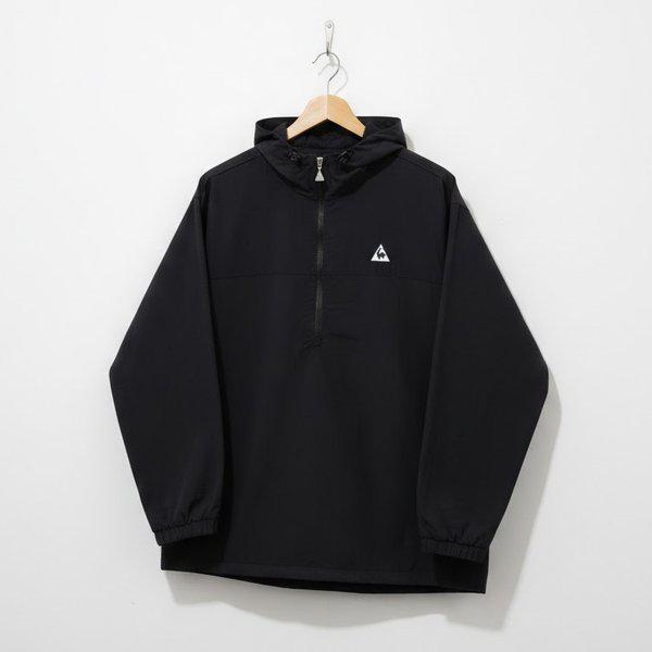 ユニ ルーズフィット アノラック メッシュ ジャケット QR123LJK22-BLK