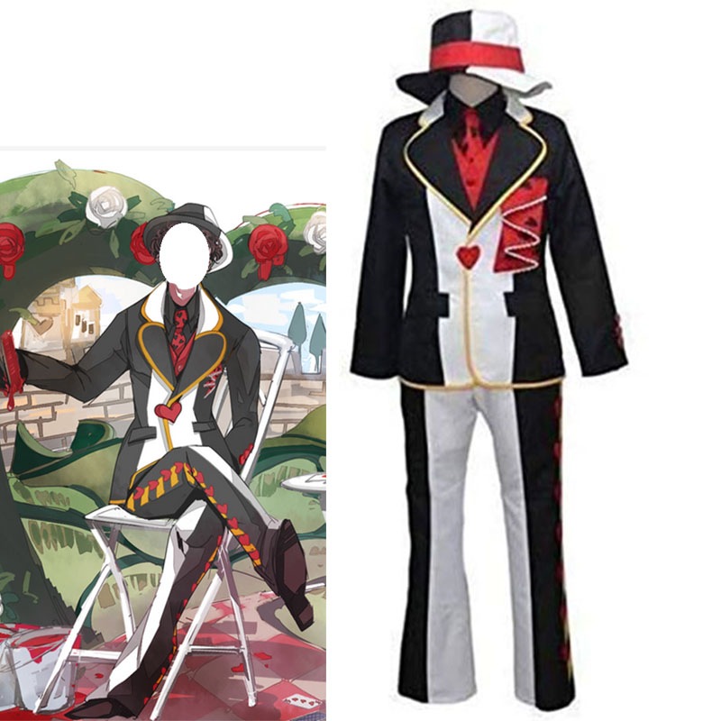即納 在庫あり ジャックハート 帽子付き 衣装 ハートの女王の手下 不思議の国のアリス ハロウィン コスプレ 大人 クリスマス コスプレ衣装