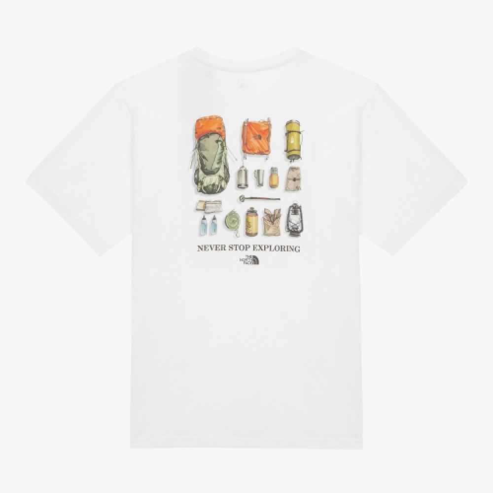 THE NORTH FACE メンズ キャンプバイブ 半袖Tシャツ_OFF WHITE NT7UR07B