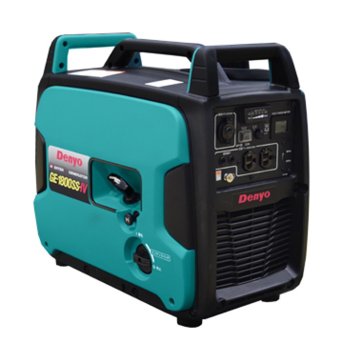 【I】デンヨー ガソリンインバータ発電機 GE-1800SS-IV 1.8kVA発電 直流12Vアクセサリーソケット ブーストモード
