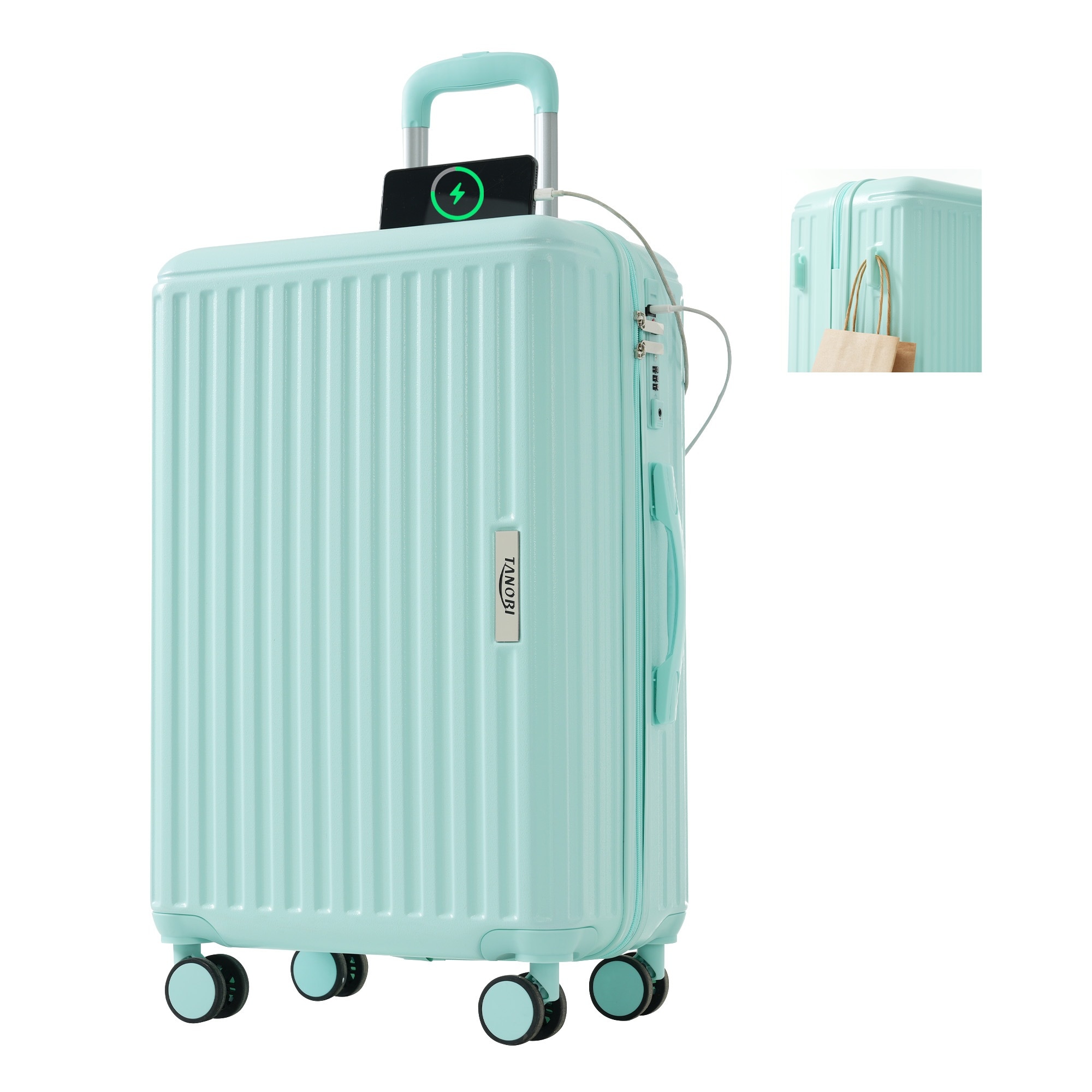 【2枚購入で100円OFF】スーツケース キャリーバッグ キャリーケース大型 suitcase 7泊以上 USB充電ポート フック機能付き 超軽量 TSAロック搭載 360度回転 おしゃれ 旅行 出張