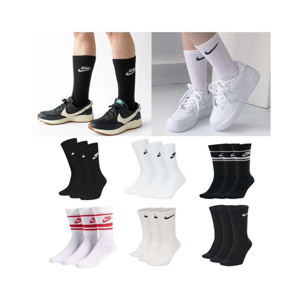 ナイキエブリクルーソックス 6 スポーツソックス DX5025-010/DX5089-010