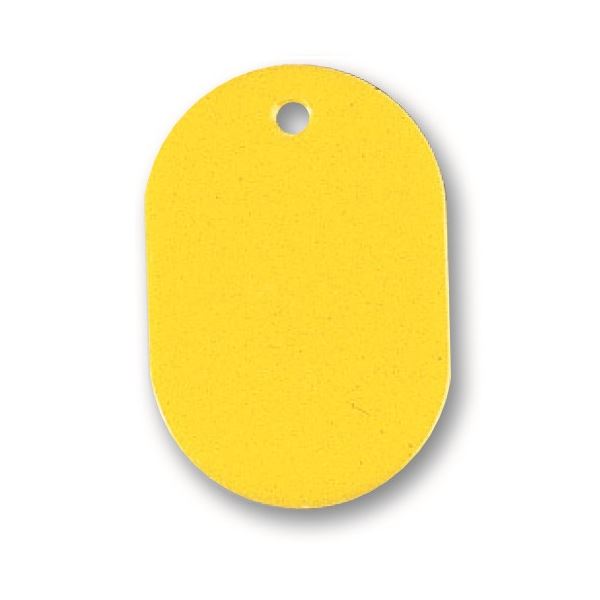 (まとめ) ソニック 番号札 小 無地 黄NF-751-Y 1セット（100個：10個×10パック） (×10セット)