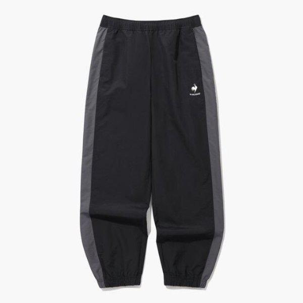 パンツ NQJ QQ123LPT22-BLK カラーブロック ルーズ ジョガーパンツ / BLACK