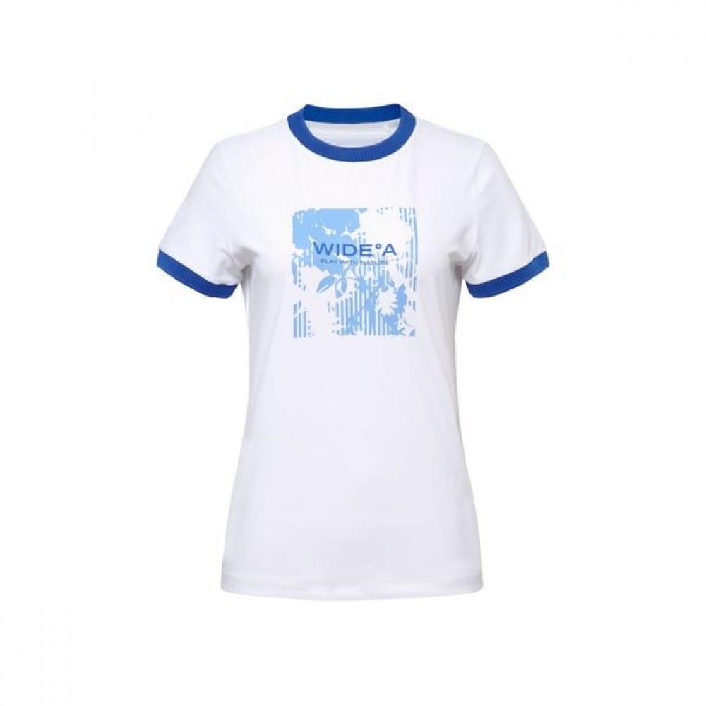 [ワイドアングル] トッププリントラウンドネックTシャツ L_WWM25238W2