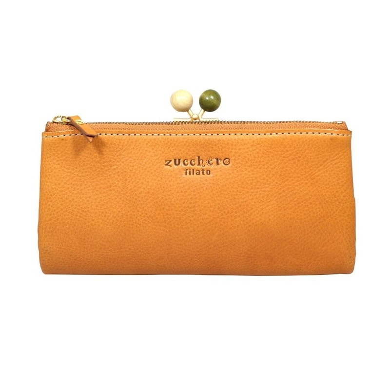 zucchero filato がま口長財布 CA キャメル 45 58009