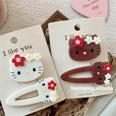 日焼けキティ ひまわり ヘアクリップ 11月上旬入荷 ヘアクリップ サンリオ 日焼けキティの商品ページ